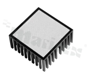 Heatsink; BGA; 23.0x23.0x18.0mm; black; anodized aluminium; RoHS.