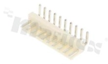 Header for PCB; pitch 3.96mm; 10-contacts; THT; male; side entry; 250V/7A