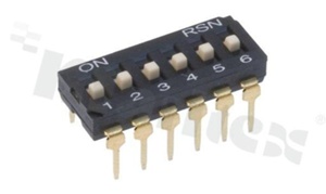 Przełącznik DIP Switch; THT; 10-sekcyjny; raster 2.54mm