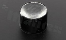 Soczewka do diod LED high power; kąt rozsyłu: 22 do 23 stopni FWHM; ilość diod: 1; rozmiar: okrąg 22mm; wysokość: 14.6mm; rodzaj materiału: PMMA; PC; sposób mocowania: taśma