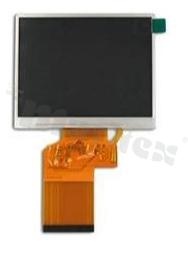 Wyświetlacz TFT; LCD 3,5"; 320xRGBx240 pikseli; podświetlenie białe LED; kąt patrzenia 6:00; 54 piny; interface 24bit; pow. aktywna 70.08 x 52.56 mm; wymiary 76.9 x 63.9 x 3.2 mm