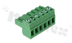 Listwa zaciskowa rozłączalna; w rastrze 5.00mm; 6-torowa; żeńska; na przewód 2.50mm2 (28-12AWG); kierunek wtykania równoległy do osi przewodów; styki z fosforobrązu; mosiężna klatka; UL 300V/15A