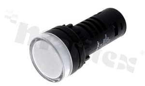 Lampka sygnalizacyjna; 22mm; zacisk śrubowy; plastik; podświetlenie pełne czerwone/zielone LED 36V; IP40.