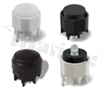 Personalizowany przełącznik Tact Switch z podświetleniem; SMD lub THT; wymiary korpusu 10.9x10.85; pionowy; o sile nacisku od 250gf do 1200gf.
