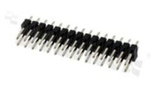Listwa stykowa do PCB; w rastrze 2.54mm; 2x15 styków; montaż: THT; męska; prosta; dwurzędowa