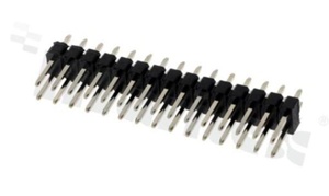 Pin Header; pitch 2.54mm; 2x15 pins; assembly: SMD; male; straight; double row