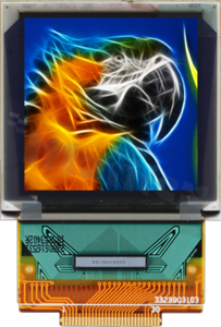 Wyświetlacz LGM OLED; LCD graficzny; 1.46"; 128xRGBx128; 30 pinów; FULL RGB; obszar aktywny 26.279x26.284mm; 30 pinów; FPC do lutowania; interface 8-bit 8080/6800; SPI