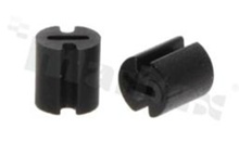 Podstawka pod diodę LED; średnica LED 3.0mm; wysokość A=5.0mm; czarna