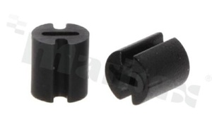 Podstawka pod diodę LED; średnica LED 3.0mm; wysokość A=5.0mm; czarna