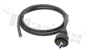 Plug USB 3.0, A- type, male, straight, screw thread, cable 1m, operating temperature -20 ~ +70, IP67