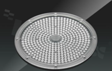 Lens for LED mid power; angle: 60 do 90 degrees ; Number of LEDs: 1; Dimensions: round 253mm; Height: 7.5mm; material: PC; Fastening: screw