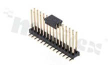 Listwa stykowa do PCB; w rastrze 2.54mm; 2x14 styków; montaż: SMD; męska; prosta; dwurzędowe; wysoka
