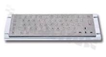 Metalowa klawiatura przemysłowa; IP65; 64 klawisze; USB;+montażu od spodu; temperatura pracy od -10+60st.C; wymiary 295mm x 105mm