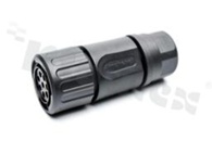 Connector: circular; plug; on wire; PIN: 8; female; no contacts; 14-8