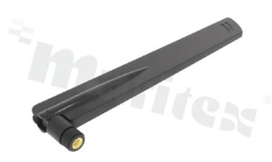 Antena; prętowa łamana; LTE; 698-2700MHz; 5.0dBi; VSWR<2.5; liniowa; dookólna; SMA; przykręcana; 222x27mm; czarny