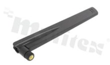 Antena; prętowa łamana; LTE; 698-2700MHz; 5.0dBi; VSWR<2.5; liniowa; dookólna; SMA; przykręcana; 222x27mm; czarny