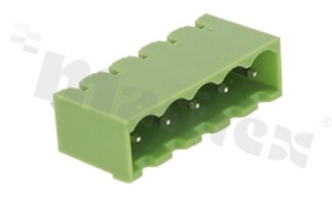 Listwa zaciskowa rozłączalna; w rastrze 5.08mm; 5-torowa; męska; pionowa; zabudowana; UL 300V/15A; TUV:320V/20A