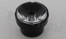 Lens for LED high power; angle: 4 to 12 degrees FWHM; Number of LEDs: 1; Dimensions: round 38mm; Height: 26.9mm; meterial: PMMA; Fastening: glue; pin; screw