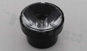 Lens for LED high power; angle: 4 to 12 degrees FWHM; Number of LEDs: 1; Dimensions: round 38mm; Height: 26.9mm; meterial: PMMA; Fastening: glue; pin; screw
