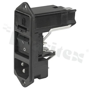 Power Input Modules (PEM); KD13.1101.151; Quick Connect; 3; Flanges, Panel, Screw; Receptacle