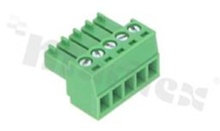 Listwa zaciskowa rozłączalna; w rastrze 3.50mm; 5-torowa; żeńska; na przewód 0.5-1.5mm2 (AWG 28-16); kierunek wtykania równoległy do osi przewodu; styki z fosforobrązu; mosiężna klatka przewodu; UL 300V/8A; TUV 250V/7A