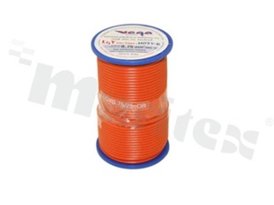Single wire LGY/H05V-K; with copper multi-strand; orange; cross section 0.75mm2; AWG 18; 500V; -40+105 deg.C; 25m.