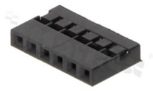 Korpus listwy; w rastrze 2.00mm; 1x6 styków; montaż: do przewodów; żeńska; jednorzędowe
