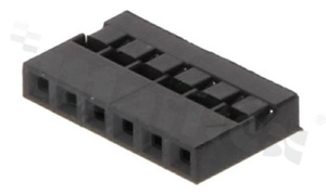 Crimp Terminal Housing; pitch 2.00mm; 1x6 pins; assembly: for cable; female; single row