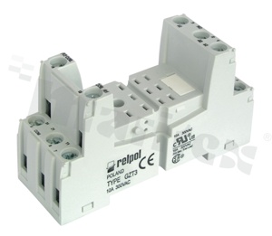 Socket for relay R3; R3N; 11 PIN; 10A; mounting: panel; DIN; 10A/300VAC