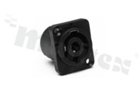 Connector głosnikowe; 4 pole; black
