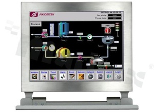 Bezwentylatorowy komputer panelowy 12.1'';10-24x768; 1000Cd/m2; szczelność IP66; Intel Atom E3827 1.75 GHz; 2x RS-232/422/485; 2x USB; LAN; temperatura pracy -20+55C