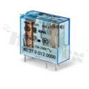Przekaźnik elektromagnetyczny; miniaturowy; prąd znamionowy 10A; napięcie cewki 12VDC; pojedyńczy styk przełączny (1C); moc cewki 0.65W; 10A/250VAC, 10A/24VDC; montaż: PCB, gniazdo