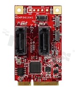 Karta rozszerzeń mPCIe -> 2 porty SATA; temp. pracy: 0+70 st.C