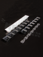 Shade C16872_DAISY-7X1-SHD, for lens C16989_DAISY-7X1, dimmensions: 279.5x39.6mm, height: 20,2mm, for LED Mid Power, color:black gloss, Ledil