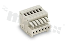 Listwa zaciskowa rozłączalna; w rastrze 2.50mm; 8-torowa; żeńska; na przewód 0.50mm2 (28-20AWG); kierunek wtykania równoległy do osi przewodów; UL: 150V/4A