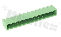 Pluggable terminal block; pitch 5.00mm; 12-ways; male; straight pin header; closed type; UL 300V/16A; TUV:320V/20A