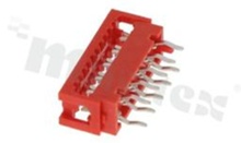 Low profile IDC connector; pitch 1.27mm; 10-contacts; flat cable AWG#26-#28; 1.5A 230V AC/DC