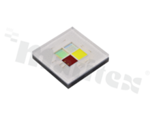 LED XMLDCL-00-0000-00C4AAAE5; XMLDCL-0-GNB6-A3KE500001; RGBW: red (620-630nm, 60lm/350mA); green (520-535nm, 150lm/350mA); blue (450-465nm, 18lm/250mA); neutral white (3700-4300K, 120lm/350mA); on stock A3KE5