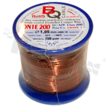 Insulated winding wire; with one layer of enamel insulation; diameter 1.05mm; SWG 19; -65+200 deg.C; 30m; 250g.