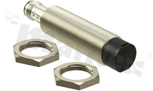 Proximity sensor; inductive; material: nickel-brass; length: 81mm; thread: M18; unshielded; sensing distance: 16mm; power supply: 10-30V DC; PNP-NC; connector: M12