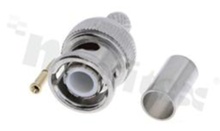 Male Plug BNC; crimp connection; for cable RG59