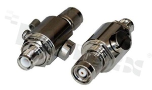 Ochronnik RP TNC; wtyk RP TNC do gniazda RP TNC; 0-6 GHz; VSWR 1.3 max; 0.5 dBi max; 50 Ohm; 230V DC +-20%; RF 15W