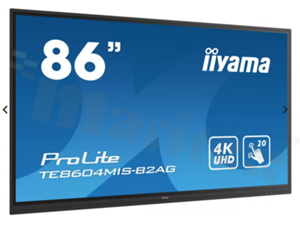 Monitor wielkoformatowy 86", 24/7, IPS, 3840x2160, jasność 400 nitów, typ dotyku: IR, kontrast 1200:1, kąty widzenia 178/178, VGA, 3x HDMI, USB-C, 2x LAN, 5x USB, WiFi, głośniki 2x 16W, zasilanie 100-240V AC, VESA, Android OS