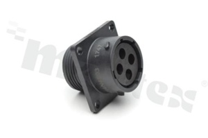 Standard Connector circular; RCP SQ FL 4 pins; SZ 14 SCKT SEAL