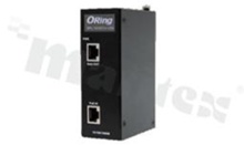 Industrial 1-port Gigabit High Power PoE Splitter; IEEE802.3af/at standard compliant; operating temperature -40+75 deg.C; 36...57VDC; DIN rail mountable