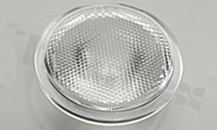 Soczewka do diod LED high power; kąt rozsyłu: 22 do 28 stopni FWHM; ilość diod: 1; rozmiar: okrąg 35mm; wysokość: 16.4mm; rodzaj materiału: PMMA; sposób mocowania: klej