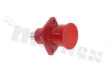 Connector; male screw socket; mechanical coding 90; SurLok Plus series; 10.3mm; 1 pin; IP67; 300A; 1000V; red color