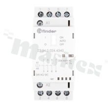 Module contractor; rated current 25A; coil voltage 24V AC/DC; 4 make contact (4PST); function Auto-On-Off; operation indicator + LED