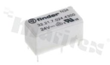 Electromagnetic relay; contact rating current 6A; coil voltage 24VDC; 1 make contact (1A); coil power 200mW; 3A/30VDC; 6A/230VAC