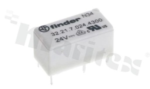 Electromagnetic relay; contact rating current 6A; coil voltage 24VDC; 1 make contact (1A); coil power 200mW; 3A/30VDC; 6A/230VAC